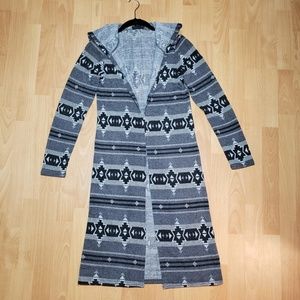 💗Duster Sweater Aztec Print with Hood💗